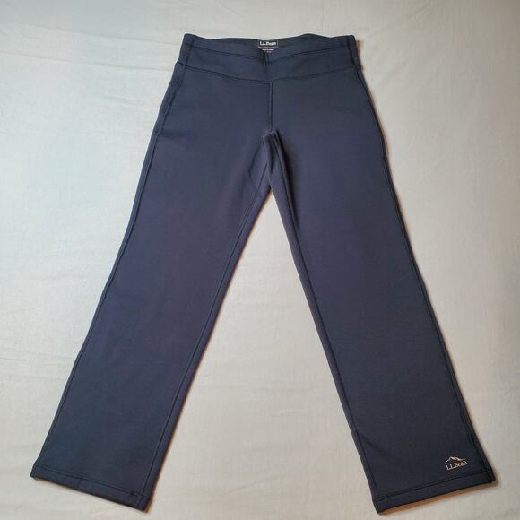 L.L. Bean Women's Size SP PrimaLoft ThermaStretch Fleece Pants Black 506192 - Picture 4 of 8